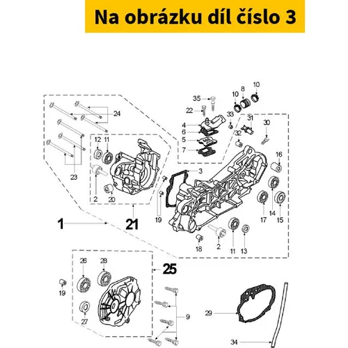 Peugeot Crankcase Gasket 737848