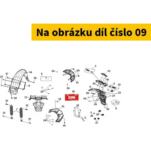 SYM Rr. Fender 80100-ZM1-000