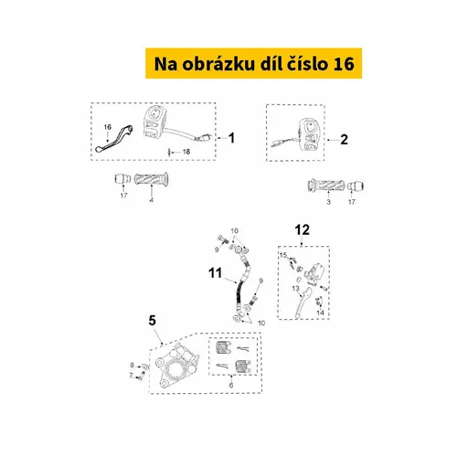 Peugeot Levier De Frein Gauche 807616