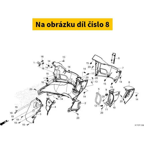 Honda LID, INNER POCKET *NHC60P 81141K1ZJ10YG