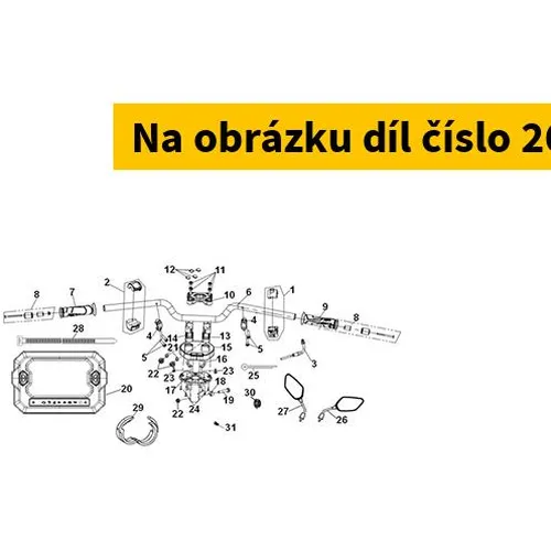 SYM Rearview mirror LH SYM ADX 125 ABS 2023-2025 Black 88120-ZGA-900-K