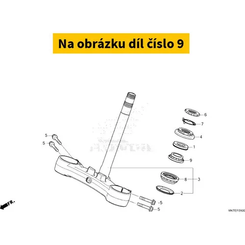 Honda Bearing, head pipe upper 91051MKPDN1