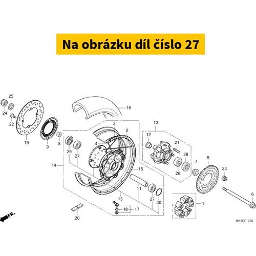 Honda Bearing, radial ball, 620 91053MKYD51