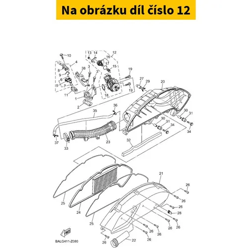 Yamaha Throttle Body Assy B2TE37500200