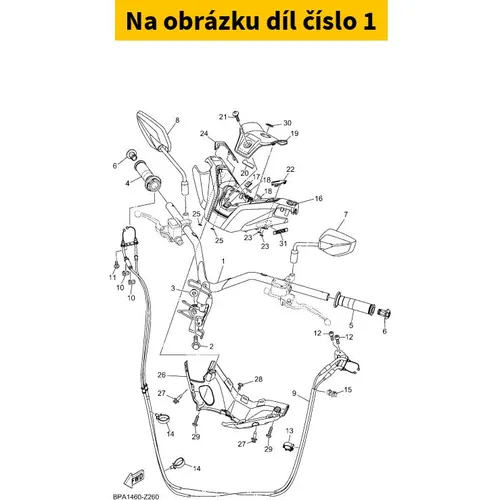 Yamaha Handle Comp. BLSF61100000