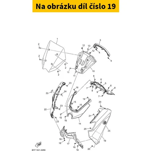 Yamaha Cowling BLSF835100P2