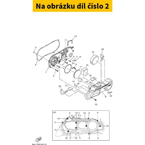Yamaha Gasket, Crankcase BPAE54510000