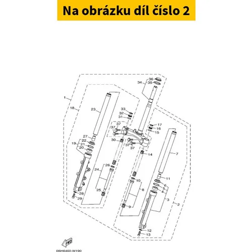 Yamaha Front Fork Assy (L BPBF31020000