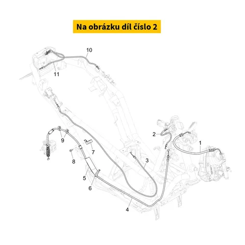 Piaggio Lock Parking Brake Trasmission CM344604