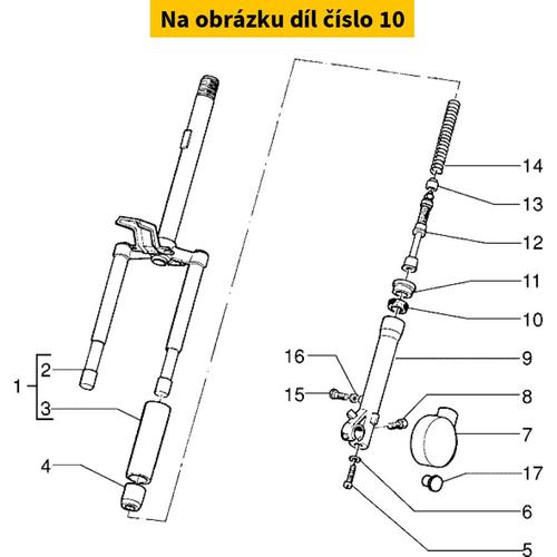 Centauro Gufera přední vidlice 25,7x37x10,5