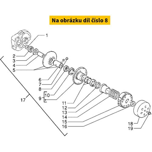 Centauro Ložisko 17x30x7 SKF 61903 2RS1
