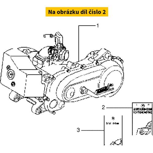 Centauro Sada těsnění motoru Piaggio 125 2T AC