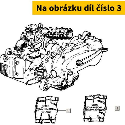 Centauro Sada těsnění motoru Piaggio ET4