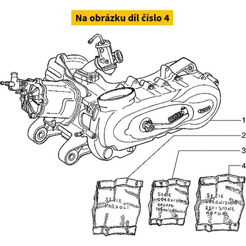 Centauro Sada těsnění válce Runner 125 2T 98-02