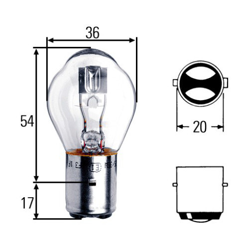 Hella Žárovka 12V 25/25W