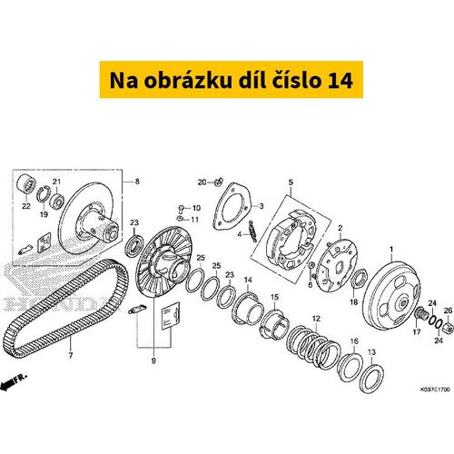 Honda COLLAR, SEAL 23237KSVJ10