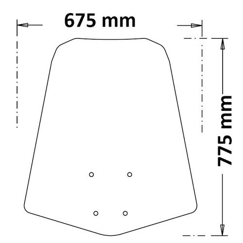 Isotta Plexi Classic Burgman Street 125 EX 23-
