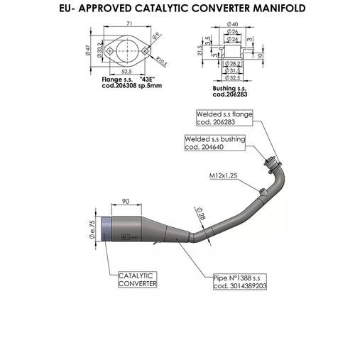 LeoVince Sito Svod PCX s katalyzátorem 16056