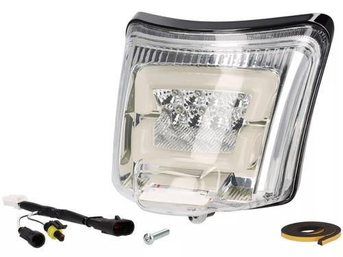 Moto Nostra Zadní světlo Moto Nostra MK1 LED čiré GTS / GTV - černý lesk. rámeček