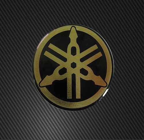 Motografix Samolepka Yamaha Ø 44mm zlatá