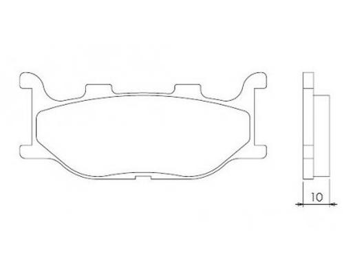 Novascoot Brzdové destičky 0410 Novascoot Sintrované