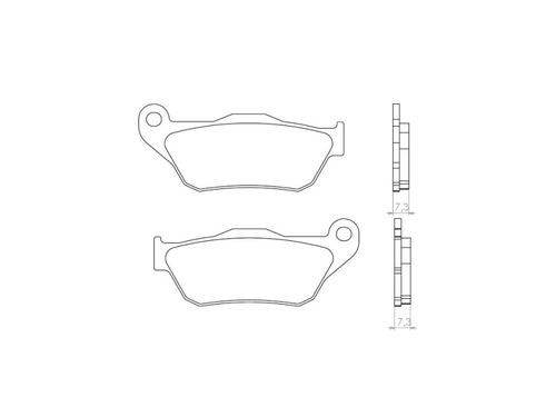 Novascoot Brzdové destičky 0770 Novascoot Sintrované