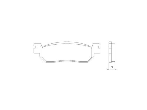 Novascoot Brzdové destičky 0800 Novascoot Sintrované