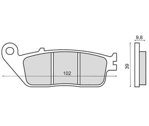 Novascoot Brzdové destičky 0870 Novascoot