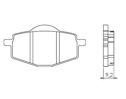 Novascoot Brzdové destičky 2730 Novascoot