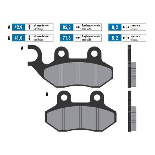 Polini Brzdové destičky Polini HD 2 - zadní