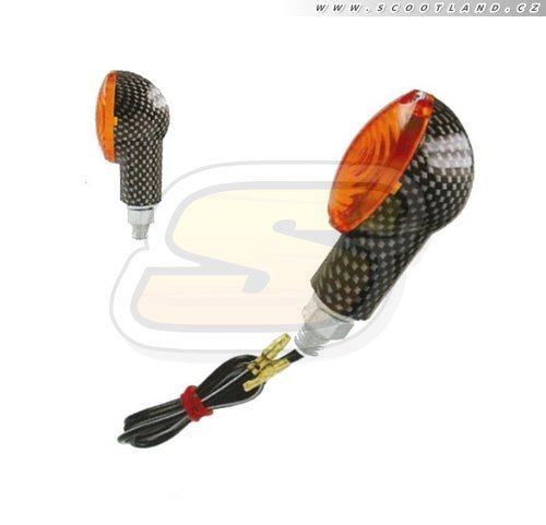 RMS Blinkry oval CE carbon oranžové