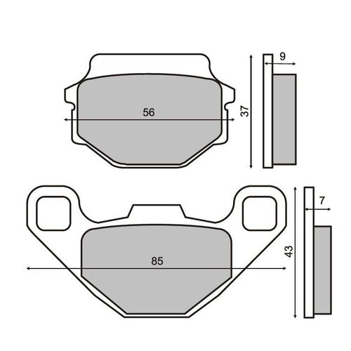 RMS Brzdové destičky 0130 RMS
