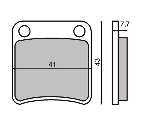 RMS Brzdové destičky 0140 RMS