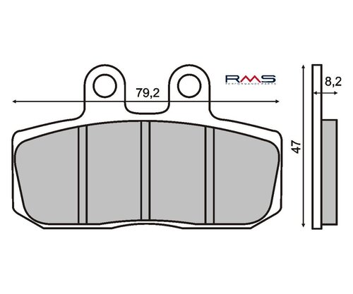 RMS Brzdové destičky 0760 RMS