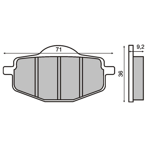 RMS Brzdové destičky 1430 RMS