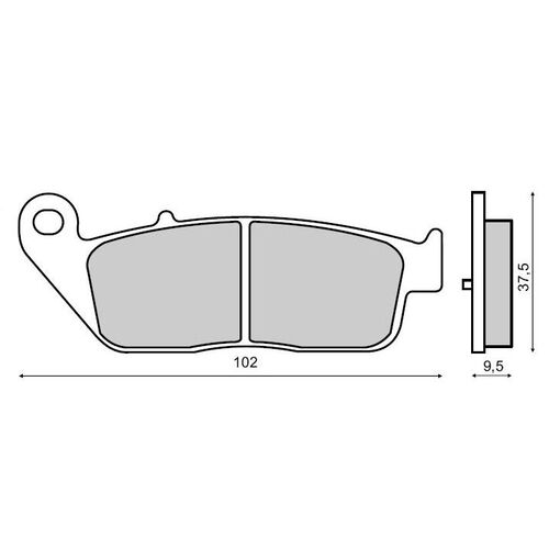RMS Brzdové destičky 2530 RMS