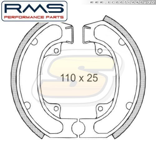 RMS Brzdové pakny 0080 RMS