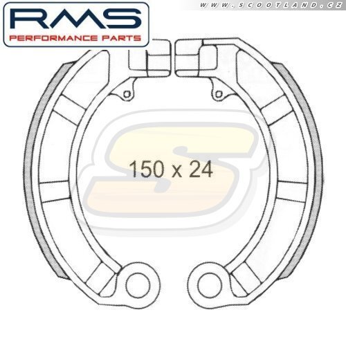 RMS Brzdové pakny 0160 RMS