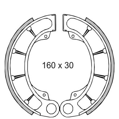 RMS Brzdové pakny 0410 RMS