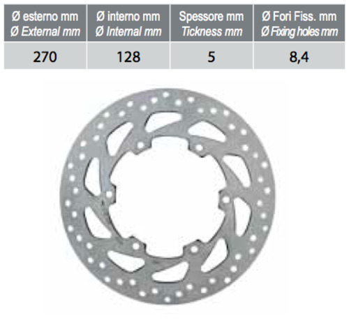 RMS Brzdový kotouč ø 270
