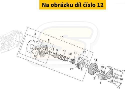 RMS Spojka Piaggio 500 - 3 paknová