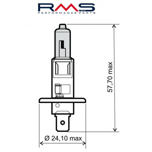 RMS Žárovka 12V 55W H1