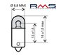 RMS Žárovka 12V BA9S 4W