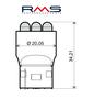 RMS Žárovka LED 12V T20 (6 LED) 2ks