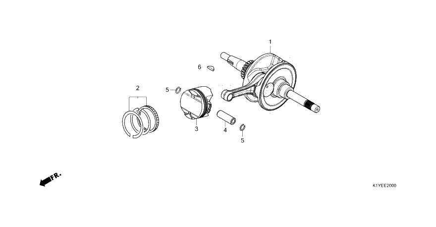 Kliková hřídel, píst