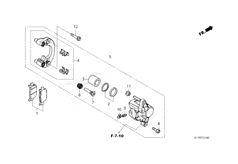 Zadní brzdový třmen