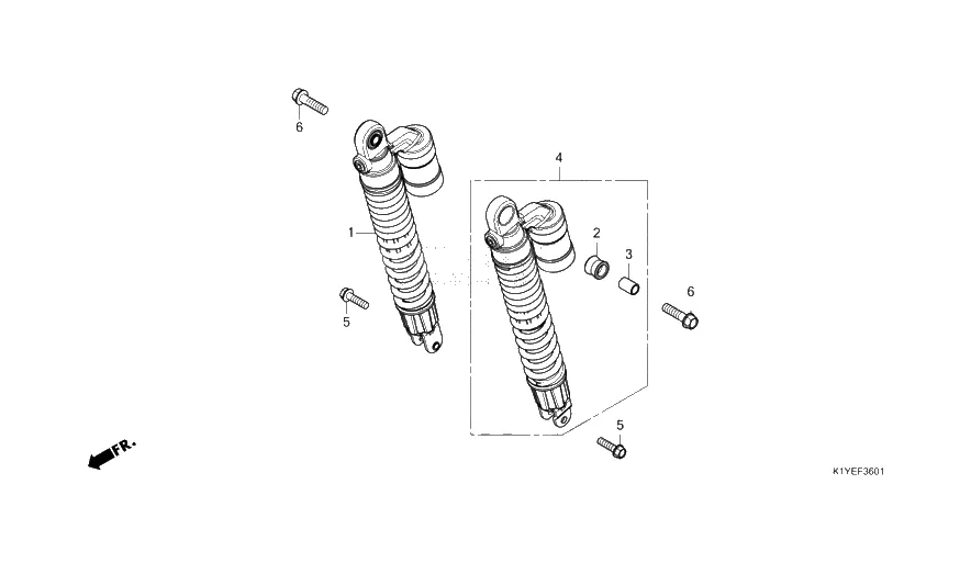 Zadní tlumiče - typ 2