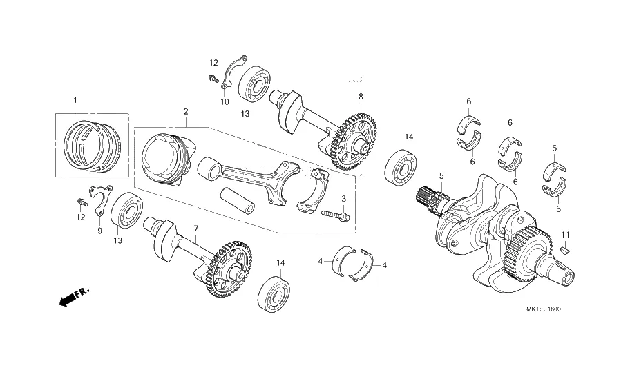 Kliková hřídel, píst