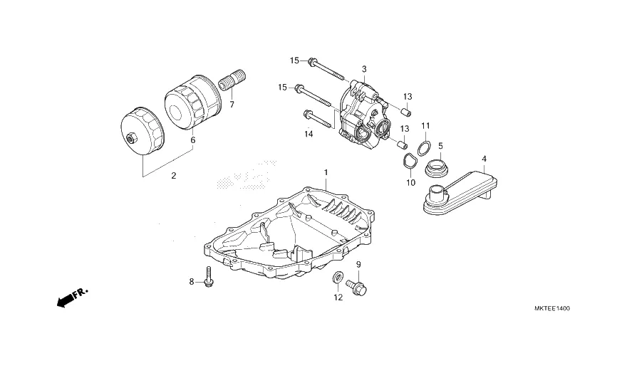 Olejová pumpa, filtr