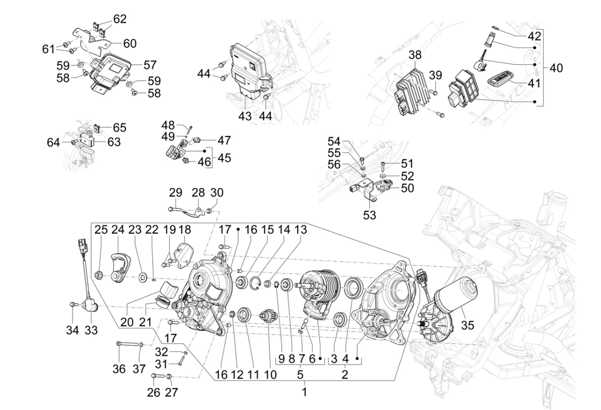 Regulátor, indukční cívka